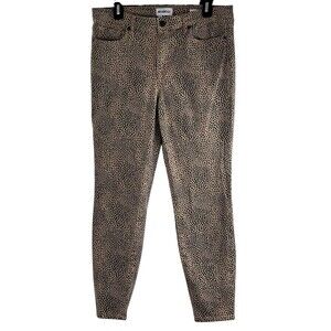 William Rast Jeans Women Perfect Skinny High Rise Stretch Animal Print 32 x 26